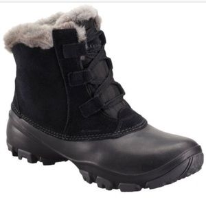 [Columbia] Fur Lined Black Waterproof Snow Boots